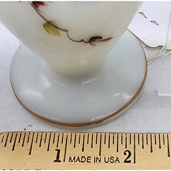 Vintage Fenton 36 Silvercrest Fan Vase Hand Decorated - Picture 7 of 7